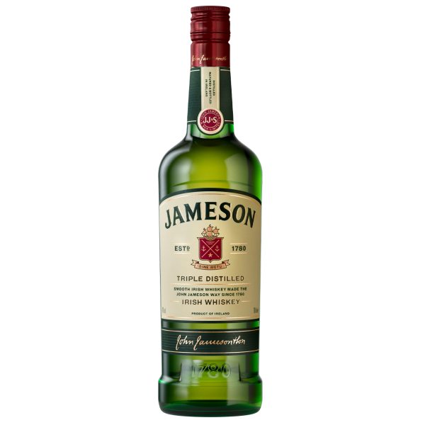 Jameson Irish Whiskey 0,7 l – dreifach destillierter irischer Whiskey mit 40 % Vol., mild & ausgewogen