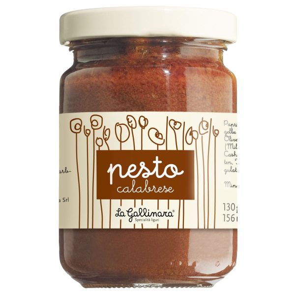 Ein Glas La Gallinara Pesto Calabrese.