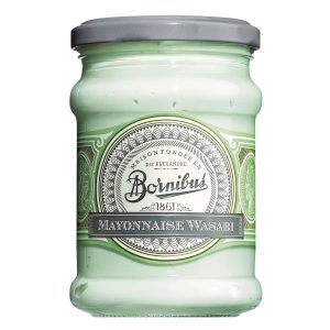 Ein Glas Bornibus Wasabi Mayonnaise.