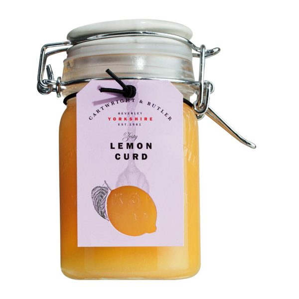 Ein Glas Cartwright & Butler Lemon Curd.