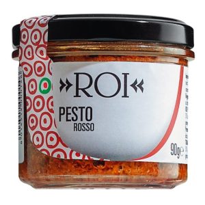 Ein Glas Olio Roi Pesto Rosso, Tomatenpesto.