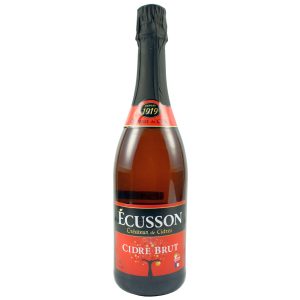 Eine Flasche des Cidre de Normandie Brut Écusson 0,75l