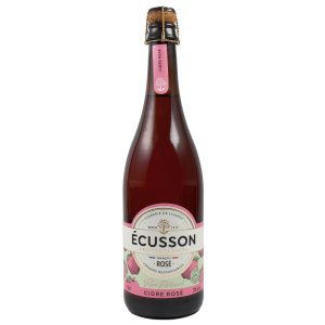 Eine Flasche des Cidre Rosé Écusson 0,75l