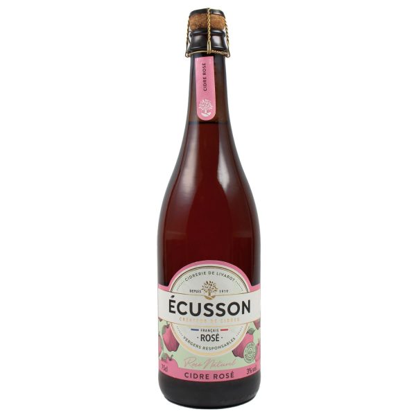 Eine Flasche des Cidre Rosé Écusson 0,75l