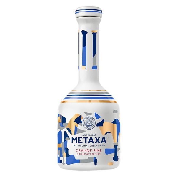 Eine Porzellankaraffe des Metaxa Grande Fine Collectors Edition 0,7l
