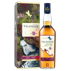 Eine Flasche Talisker 18 Jahre, 0,7 l, in einer edlen Geschenkverpackung