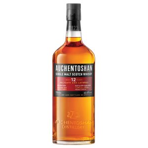 Eine Flasche Auchentoshan 12 Jahre, 0,7 l – hohe, schlanke Flasche