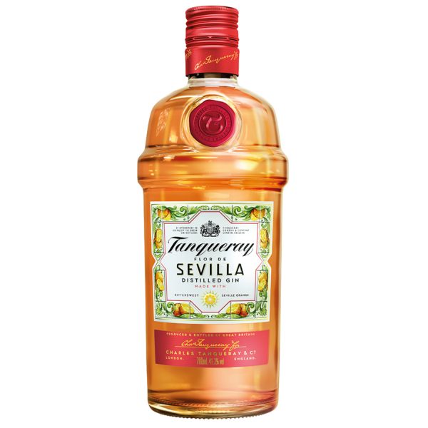 Tanqueray Flor de Sevilla Gin 0,7l – Zitrusfruchtiger Premium-Gin mit Sevilla-Orangen