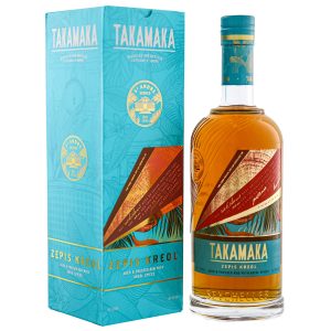 Flasche Takamaka St. Andre Series Zepis Kreol, 0,7 l – dunkler Rum mit Etikett in Vintage-Optik