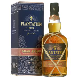 Flasche Plantation Guatemala & Belize Gran Anejo, 0,7 l – goldener Rum mit Etikett in Vintage-Optik