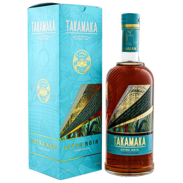 Flasche Takamaka St. André Extra Noir Rum, 0,7 l – dunkler Rum in einer eleganten Flasche