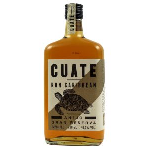 Flasche Ron Cuate 13 Añejo Gran Reserva, 0,7 l – dunkler Rum in einer eleganten, schlichten Flasche