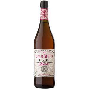 Flasche Lustau Vermut Rosé, 0,75 l – spanischer, rosafarbener Wermut mit modernem Etikett