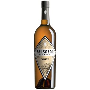 Flasche Belsazar Vermouth White, 0,75 l – deutscher, weißer Wermut mit modernem Etikett