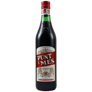Flasche Punt e Mes Carpano, 0,75 l – tiefroter, italienischer Wermut mit einem historischen Etikett