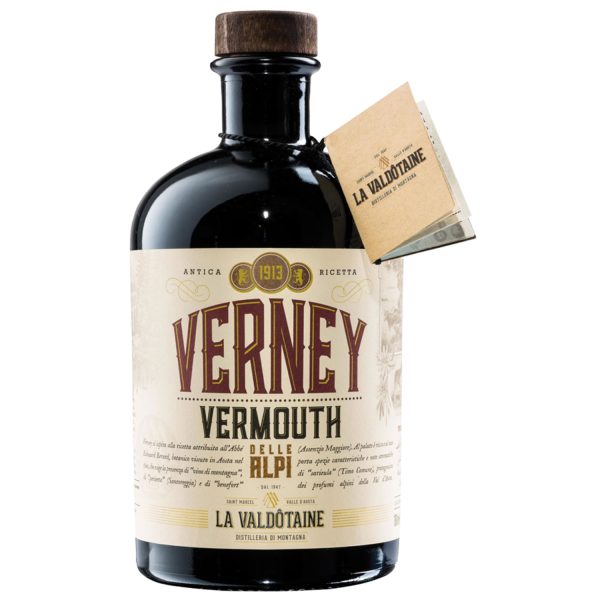 Flasche Verney Vermouth delle Alpi, 1,0 l – roter Vermouth mit klassischem Etikett