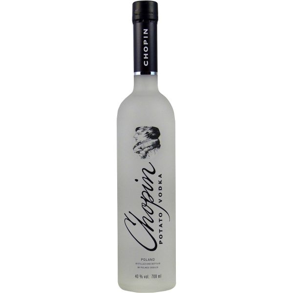 Flasche Chopin Potato Vodka, 0,7 l – klarer, polnischer Vodka in einer klassischen, eleganten Flasche