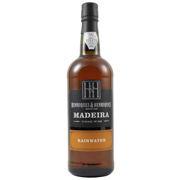 Flasche Henriques & Henriques Madeira Rainwater, 0,75 l – leuchtende Bernsteinfarbe und elegantes Etikett