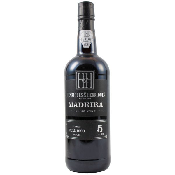 Flasche Madeira Finest Full Rich 5 Jahre von Henriques & Henriques, 0,75 l – bernsteinfarbener Wein