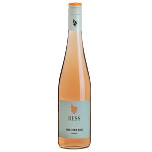 Flasche Pinot Noir Rosé Qualitätswein trocken von Stefan B. Ress, Rheinhessen, Deutschland, 0,75 l