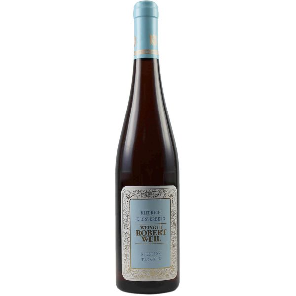 Flasche Riesling trocken Kiedrich Klosterberg vom Weingut Robert Weil, Rheingau, Deutschland, 0,75 l