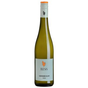 Flasche Sauvignon Blanc Qualitätswein trocken vom Weingut Balthasar Ress, Rheinhessen, Deutschland, 0,75 l