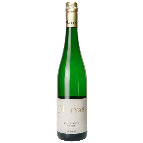 Flasche Scheurebe trocken vom Weingut Matyas, Sachsen, Deutschland, 0,75 l