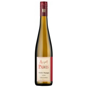 Flasche Müller-Thurgau Gutswein DQW trocken vom Weinhaus Pawis, Saale-Unstrut, Deutschland, 0,75 l