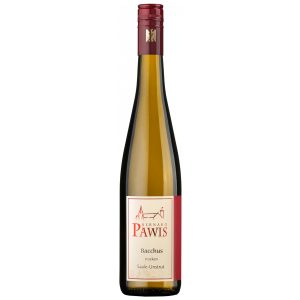 Flasche Bacchus DQW trocken vom Weingut Bernard Pawis, Saale-Unstrut, Deutschland, 0,75 l