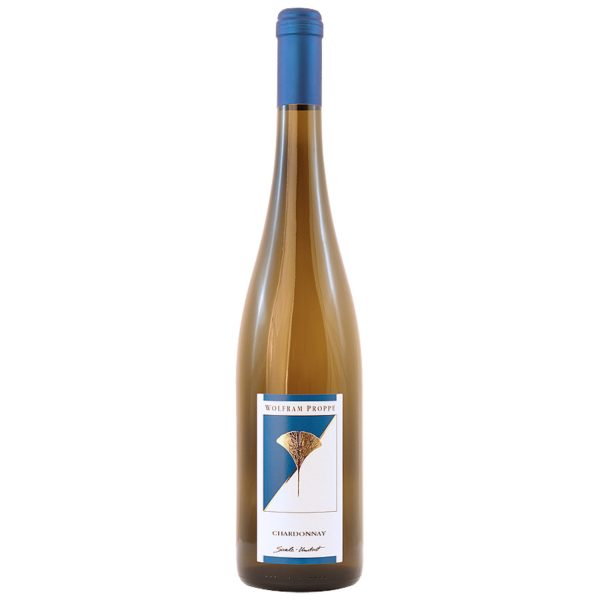 Flasche Chardonnay "Golmsdorfer Gleisburg" trocken vom Weingut Wolfram Proppe, Saale-Unstrut, Deutschland, 0,75 l