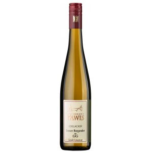 Flasche Grauburgunder Edelacker GG trocken vom Weingut Bernard Pawis, Saale-Unstrut, Deutschland, 0,75 l