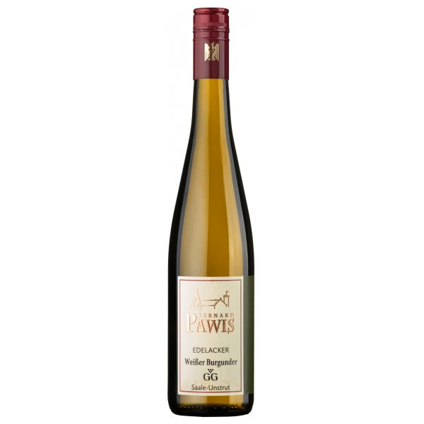 Flasche Weißburgunder Edelacker GG trocken vom Weingut Bernard Pawis, Saale-Unstrut, Deutschland, 0,75 l