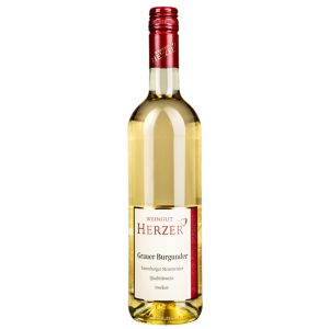 Flasche Grauburgunder trocken - Naumburger Steinmeister vom Weingut Herzer, Saale-Unstrut, Deutschland, 0,75 l