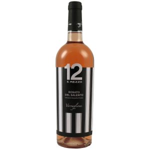 Flasche 12 e Mezzo Rosé del Salento IGP von Varvaglione, Apulien, Italien, 0,75 l