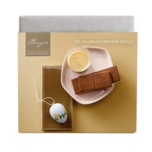 Vollmilchschokolade gefüllt mit Eierlikör von der Confiserie Berger