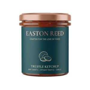 Glas „Truffle Ketchup“ von Easton Reed – Gourmet-Ketchup mit Tomate und feiner Trüffelnote im 280-ml-Glas.