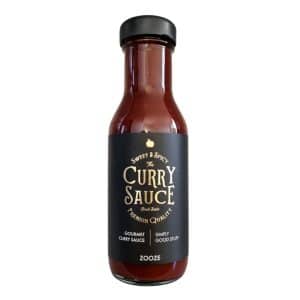 Flasche Zooze Curry Sauce – fruchtig-süß-pikante Curry-Grillsauce aus Köln für Currywurst, Grillfleisch, Burger und Pommes.