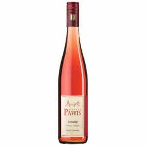 Flasche Rosalie Roséwein trocken vom Weingut Bernard Pawis aus Saale-Unstrut – frischer deutscher Rosé mit Erdbeer- und Himbeeraromen.