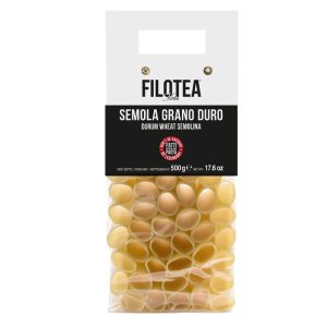 Packung Cannelloni von Filotea aus Italien – große, röhrenförmige Hartweizenpasta zum Füllen und Überbacken, 500 g.