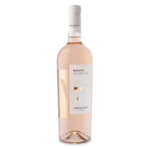 Flasche Rosato V7 von Varvaglione aus Italien – fruchtiger Roséwein mit 0,75 l Inhalt und eleganter, zartrosa Farbe.